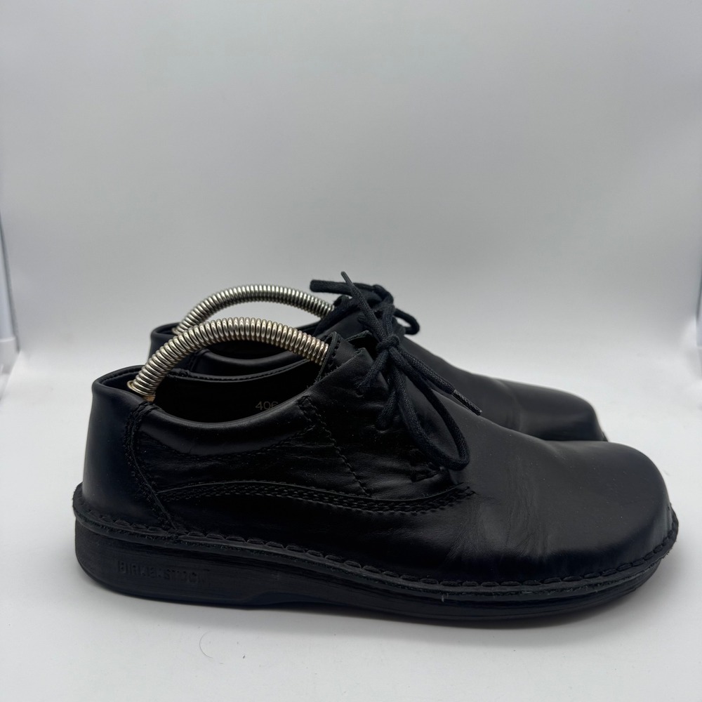BIRKENSTOCK Memphis Oxford‎ Black Leather Sneaker Shoes EU 37 Womens 6 Mens 4